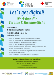 Workshop-Flyer: Fotos im Netz