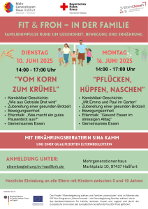 Flyer "Fit und Froh - In der Familie"