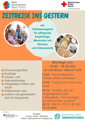 Flyer: Zeitreise ins Gestern