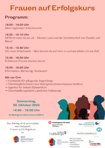 Flyer: Frauen auf Erfolgskurs (S. 1)