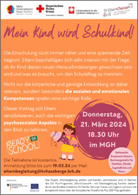Flyer downloaden: Mein Kind wird Schulkind!