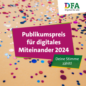 Wir wollen Publikumsliebling werden