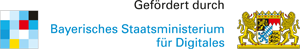 (Logo des Digitalministeriums mit Fördermarke)