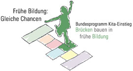 Logo Bundesprogramm "Kita-Einstieg: Brücken bauen in frühe Hilfen"