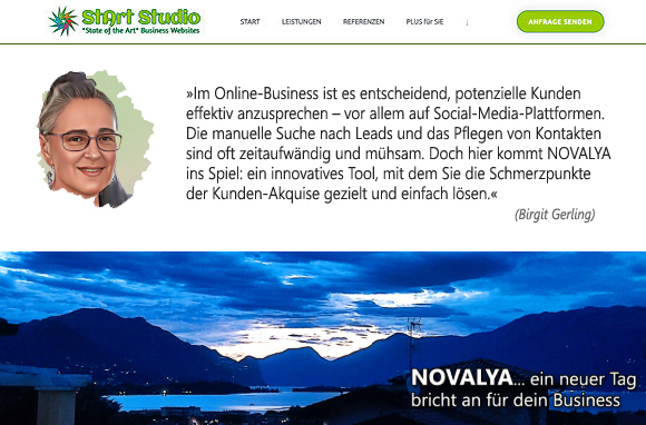 Empfehlung: Novalya - KI gestützte Lead-Generierung und Kundenbindung